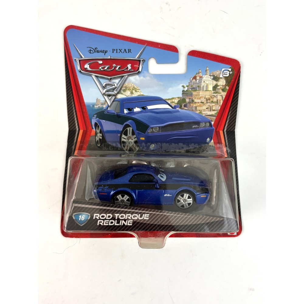 Disney Pixar Cars 2 Rod Torque Redline #16 Mattel Diecast New Sealed